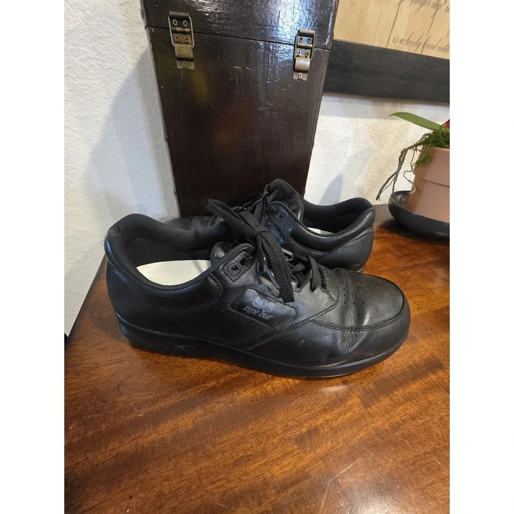 2 SAS Mens Time Out Walking Shoe Oxford Sneaker‎ Black Leather Diabetic Size 11